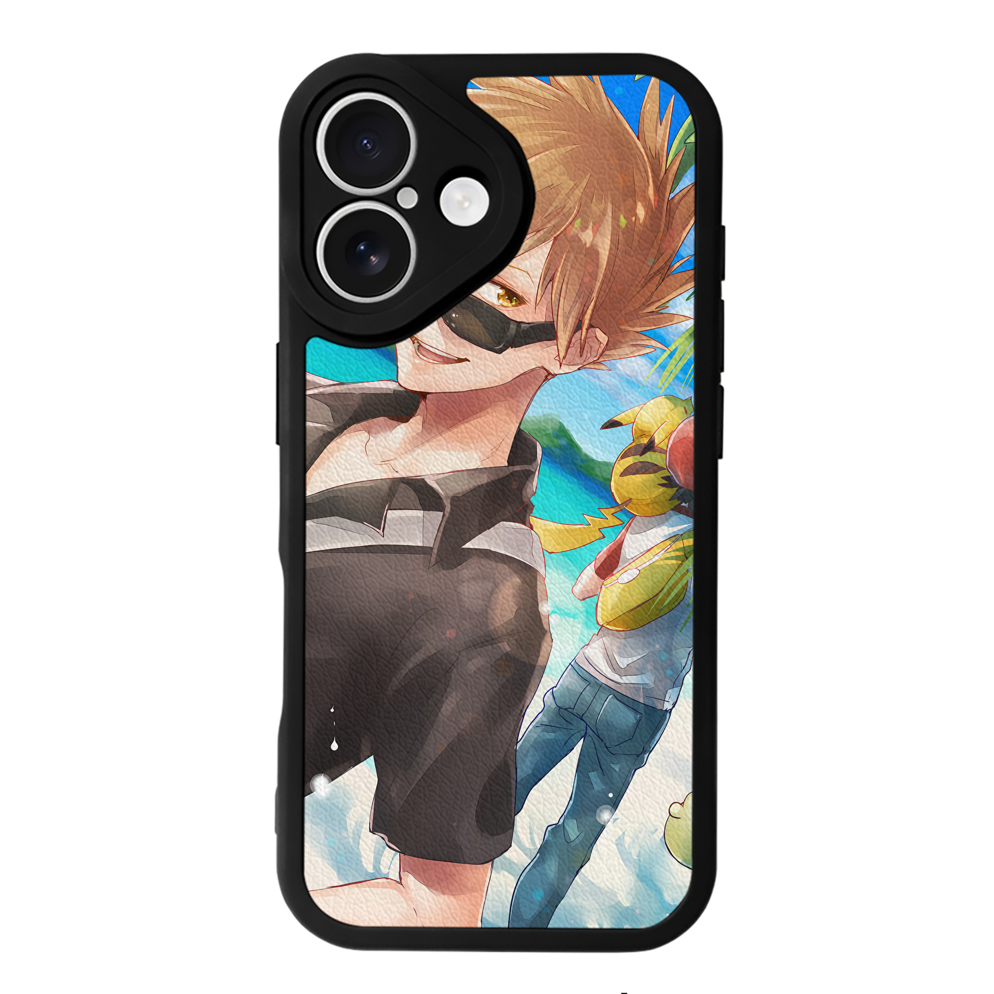 （画像用） ポケットモンスター Pokémon 【iPhone 16シリーズ対応】シリコンスマホケース（レザー調） 材質：シリコン